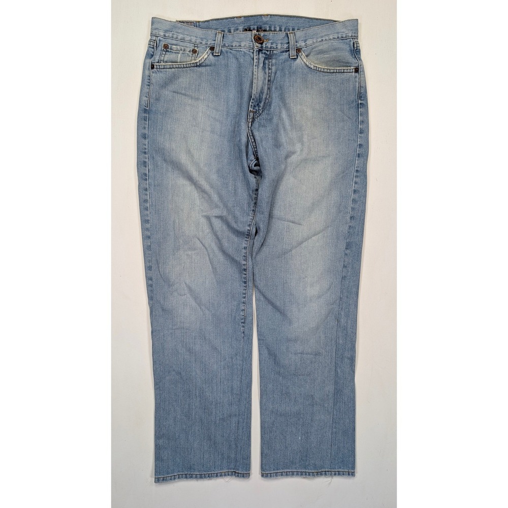 Lucky Brand Gene Montesano Mens Light Wash Relaxed Straight Leg Jeans 32x29